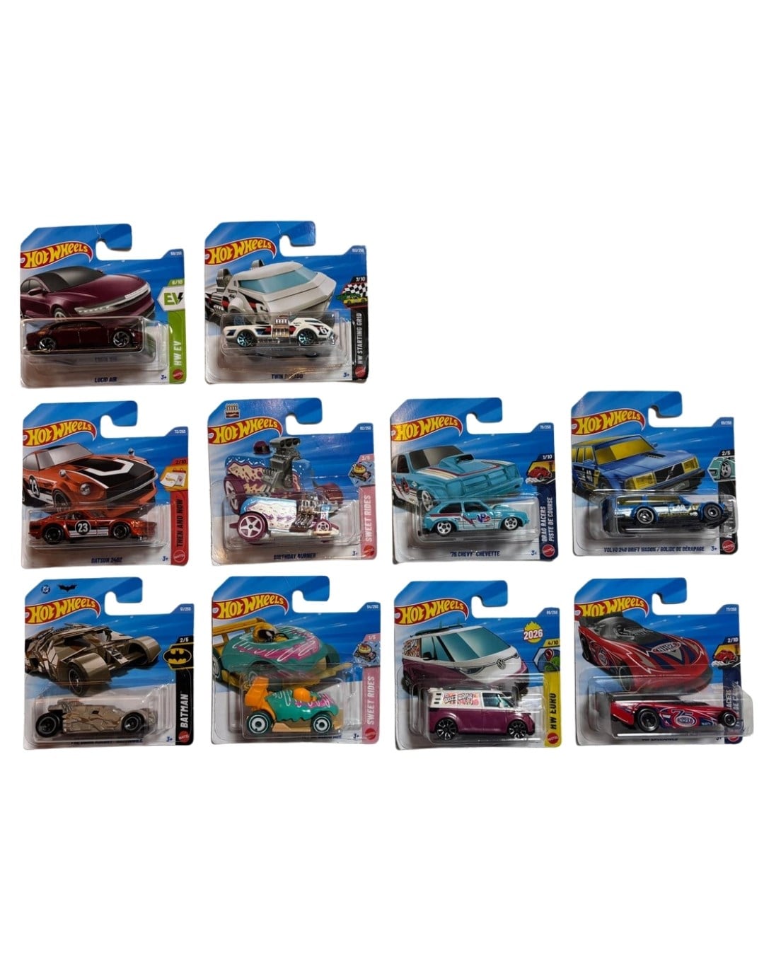 Hot Wheels Oyun Setleri, Mattel, 2026 Hot Wheels Tekli Araba 10 lu Seri 2