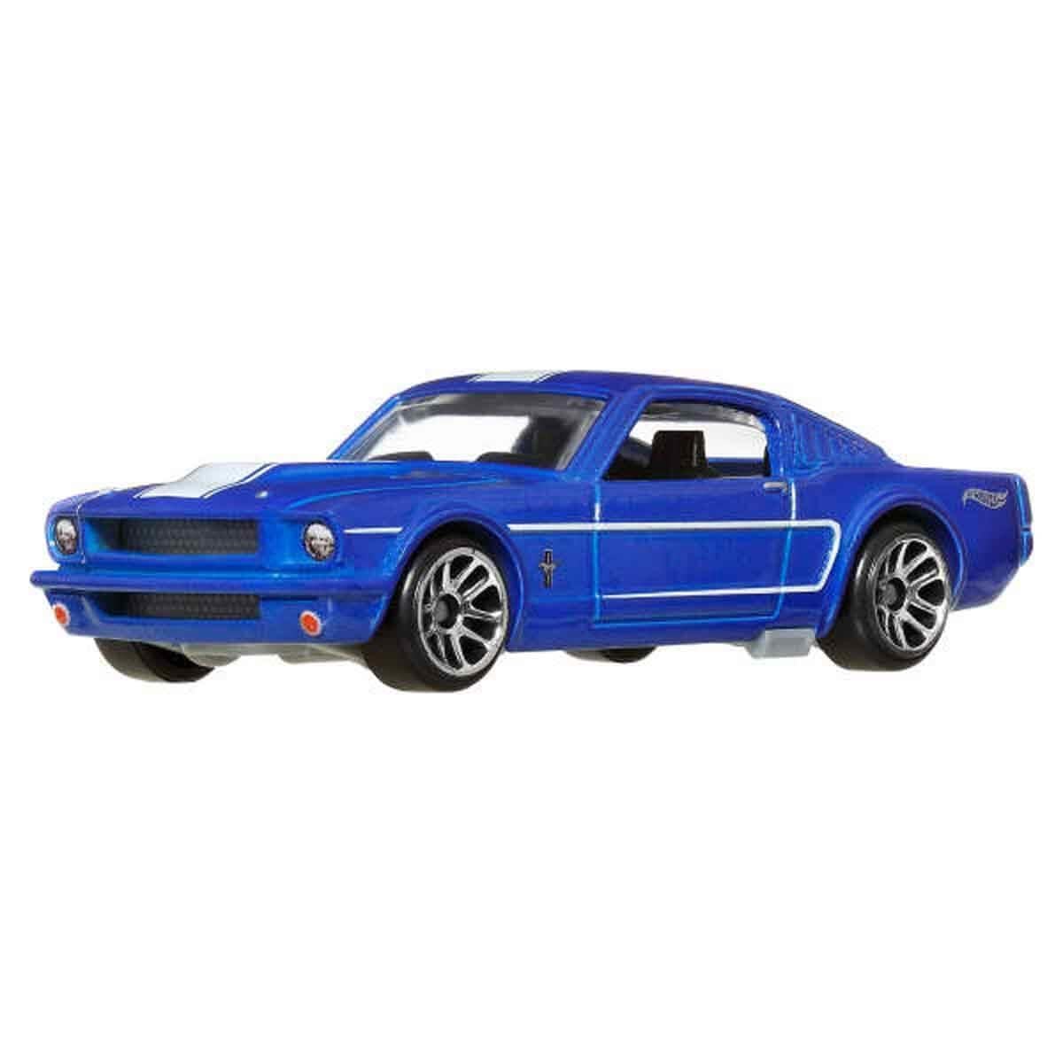 Hot Wheels Oyun Setleri, Mattel, Hot Wheels 1:64 Tekli Arabalar Ford Mustang 60 Yıl GRT01 JBY54 65 FORD MUSTANG 2+2 FASTBACK