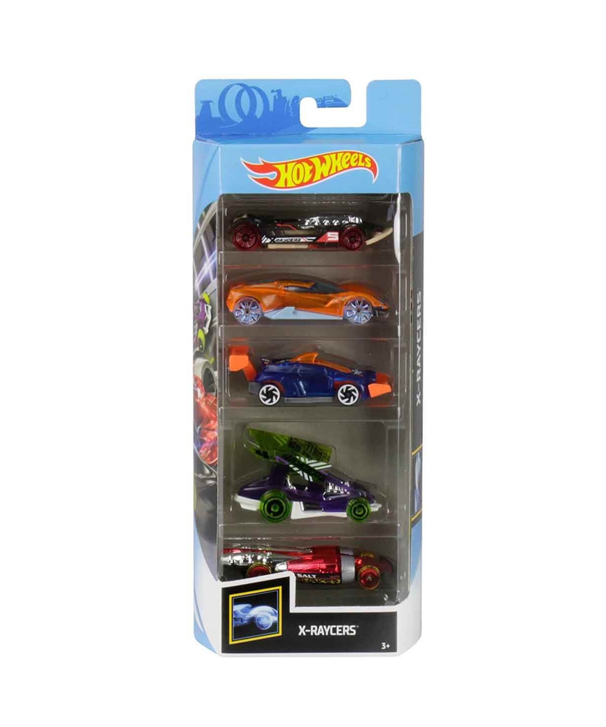 Hot Wheels Oyun Setleri, Hot Wheels, Hot Wheels 5'li Araba Seti 01806 HFV81 X-Raycers