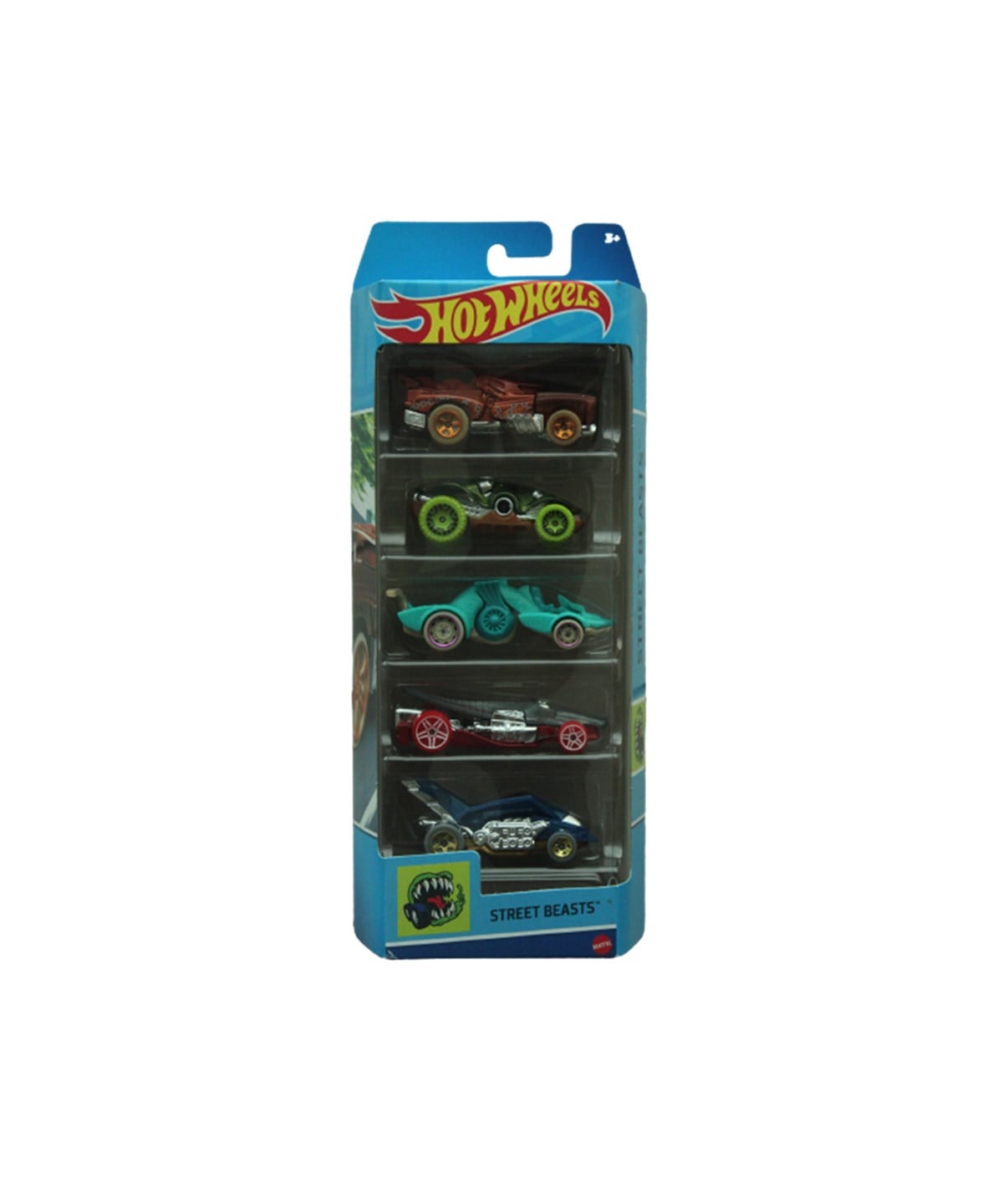 Hot Wheels Oyun Setleri, Hot Wheels, Hot Wheels 5'li Araba Seti 01806 HFV91 Street Beasts