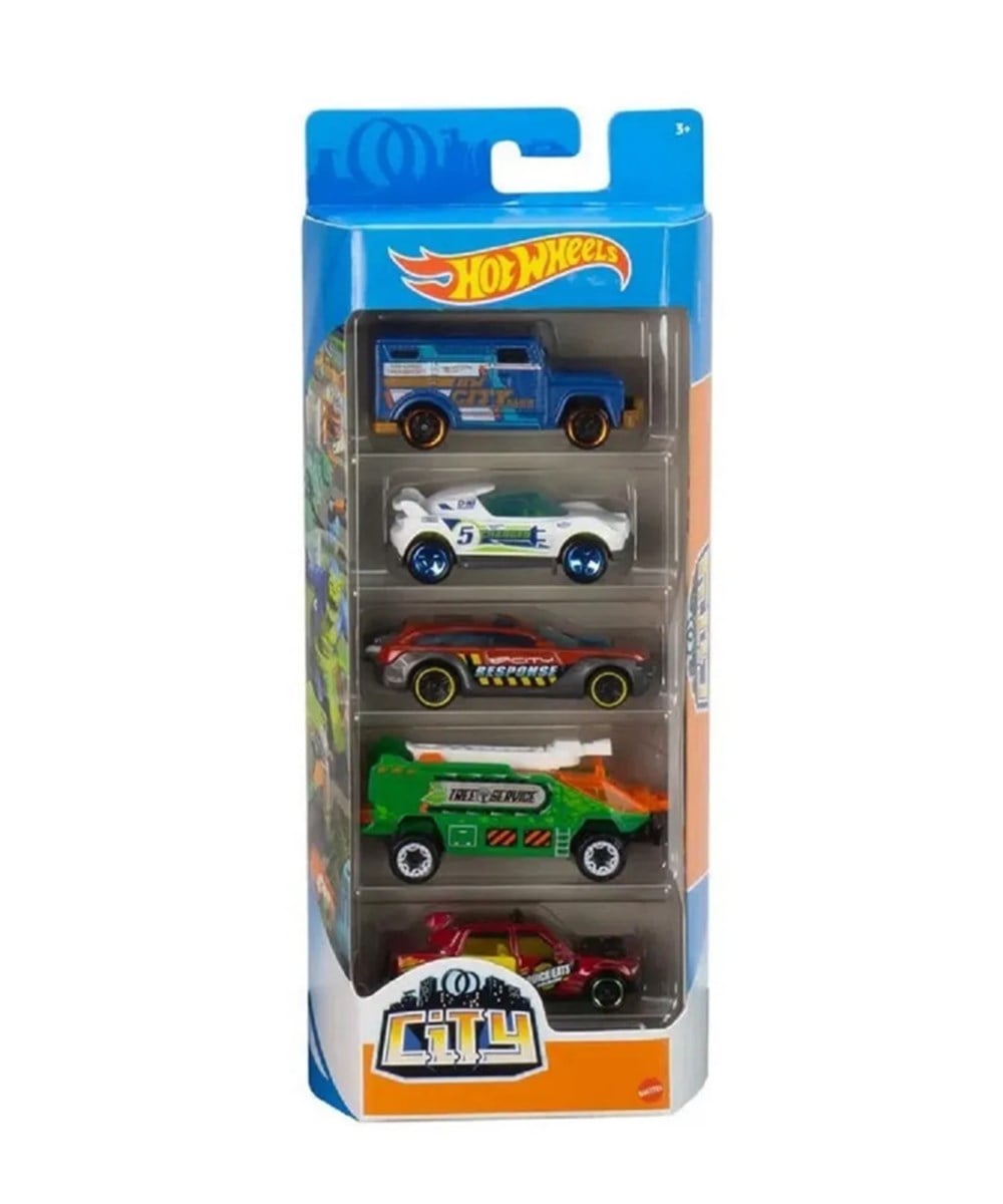 Hot Wheels Oyun Setleri, Hot Wheels, Hot Wheels 5'li Araba Seti 01806 GTN41 City