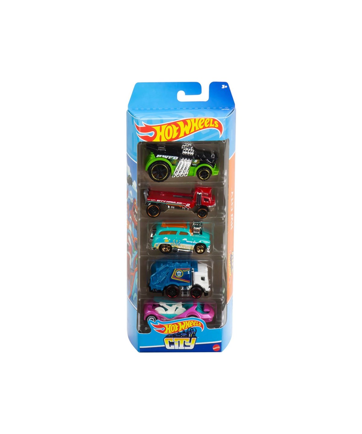 Hot Wheels Oyun Setleri, Hot Wheels, Hot Wheels 5'li Araba Seti 01806 HFV89 City