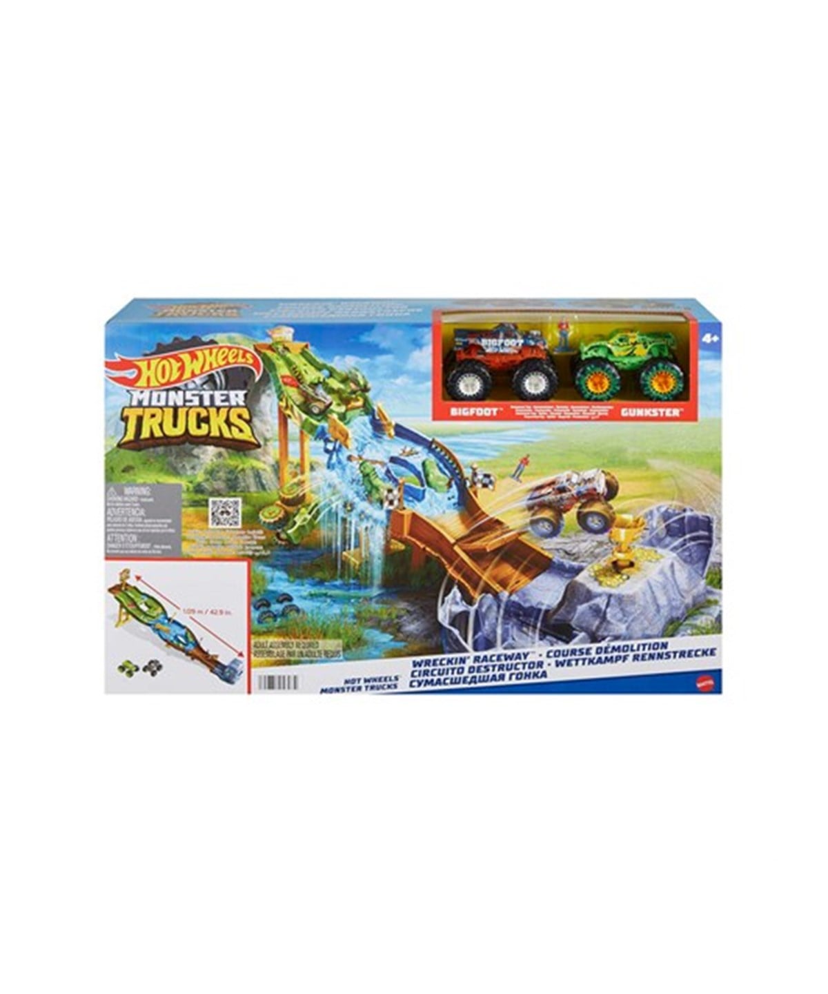 Hot Wheels Oyun Setleri, Hot Wheels, Hot Wheels Canavar Kamyonlar Yıkıcı Yarış Pisti HGV12