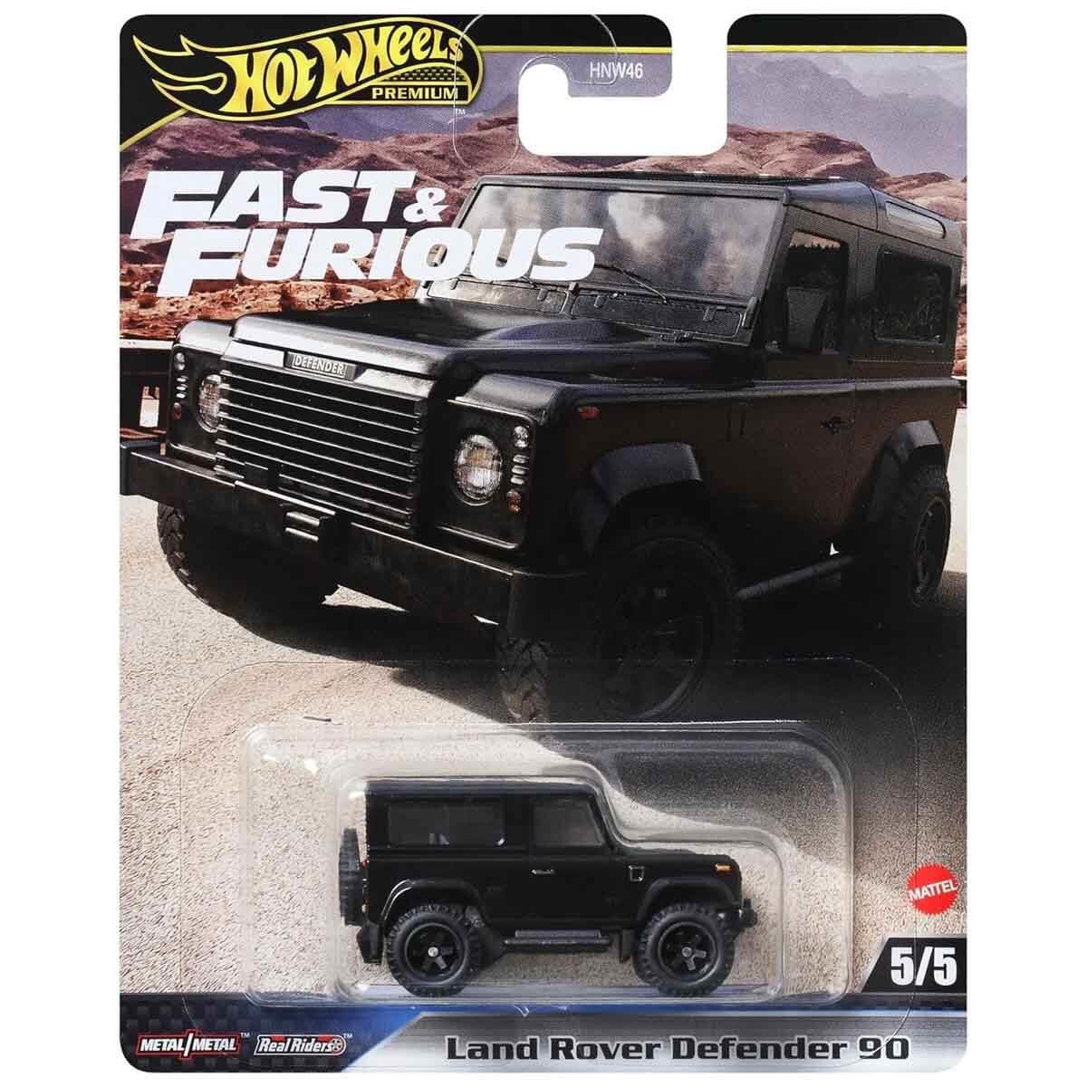 Hot Wheels Oyun Setleri, Hot Wheels, Hot Wheels Fast-Furious Premium Arabalar HNW46 HYP74 Land Rover Defender 90