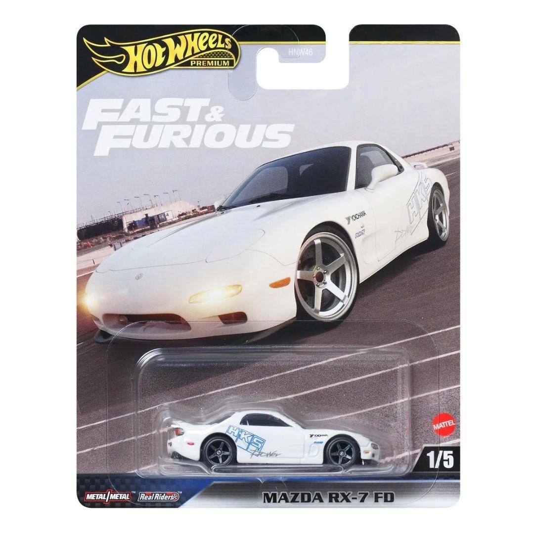 Hot Wheels Oyun Setleri, Mattel, Hot Wheels Fast-Furious Premium Arabalar HNW46 JBL93 Mazda RX-7 FD