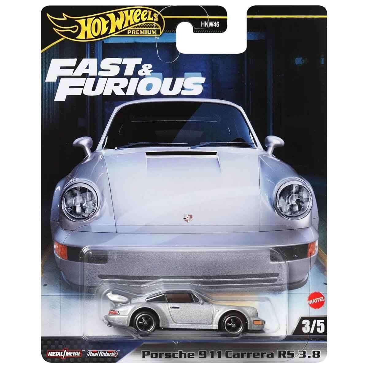 Hot Wheels Oyun Setleri, Hot Wheels, Hot Wheels Fast-Furious Premium Arabalar HNW46 HRT97 Porsche 911 Carrera RS 3.8