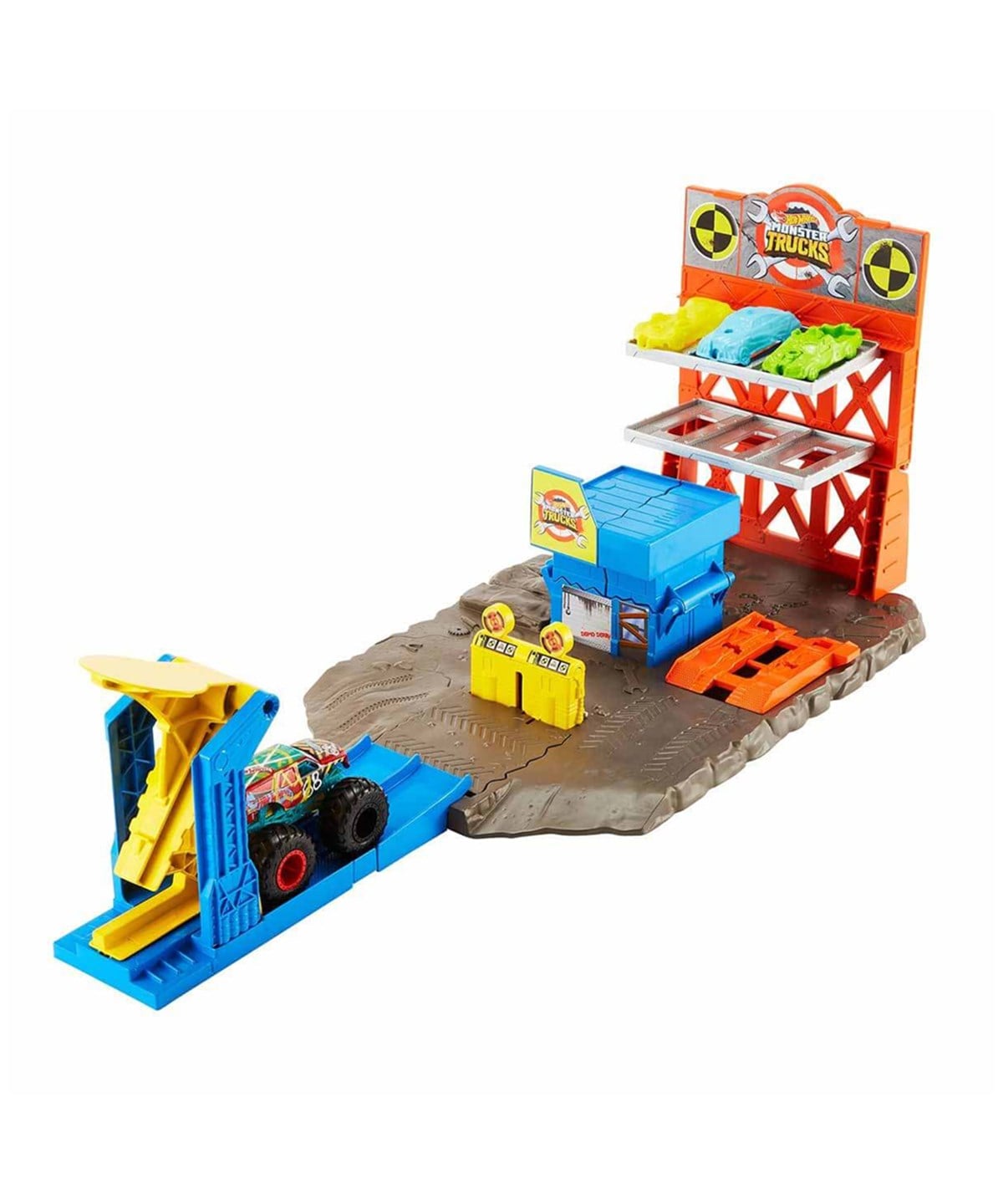Hot Wheels Oyun Setleri, Hot Wheels, Hot Wheels Monster Trucks Patlama İstasyonu Oyun Seti HFB12