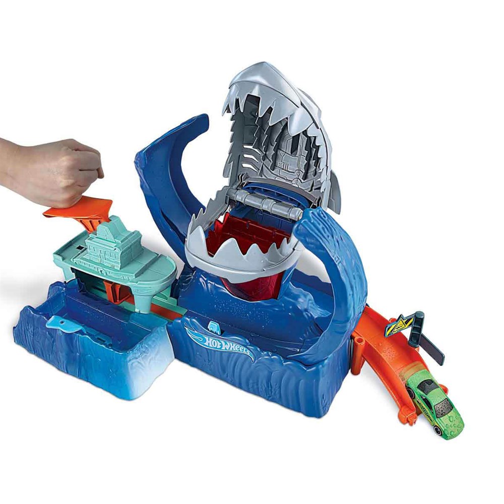 Hot Wheels Oyun Setleri, Hot Wheels, Hot Wheels Renk Değiştiren Robotik Köpek Balığı Oyun Seti GJL12