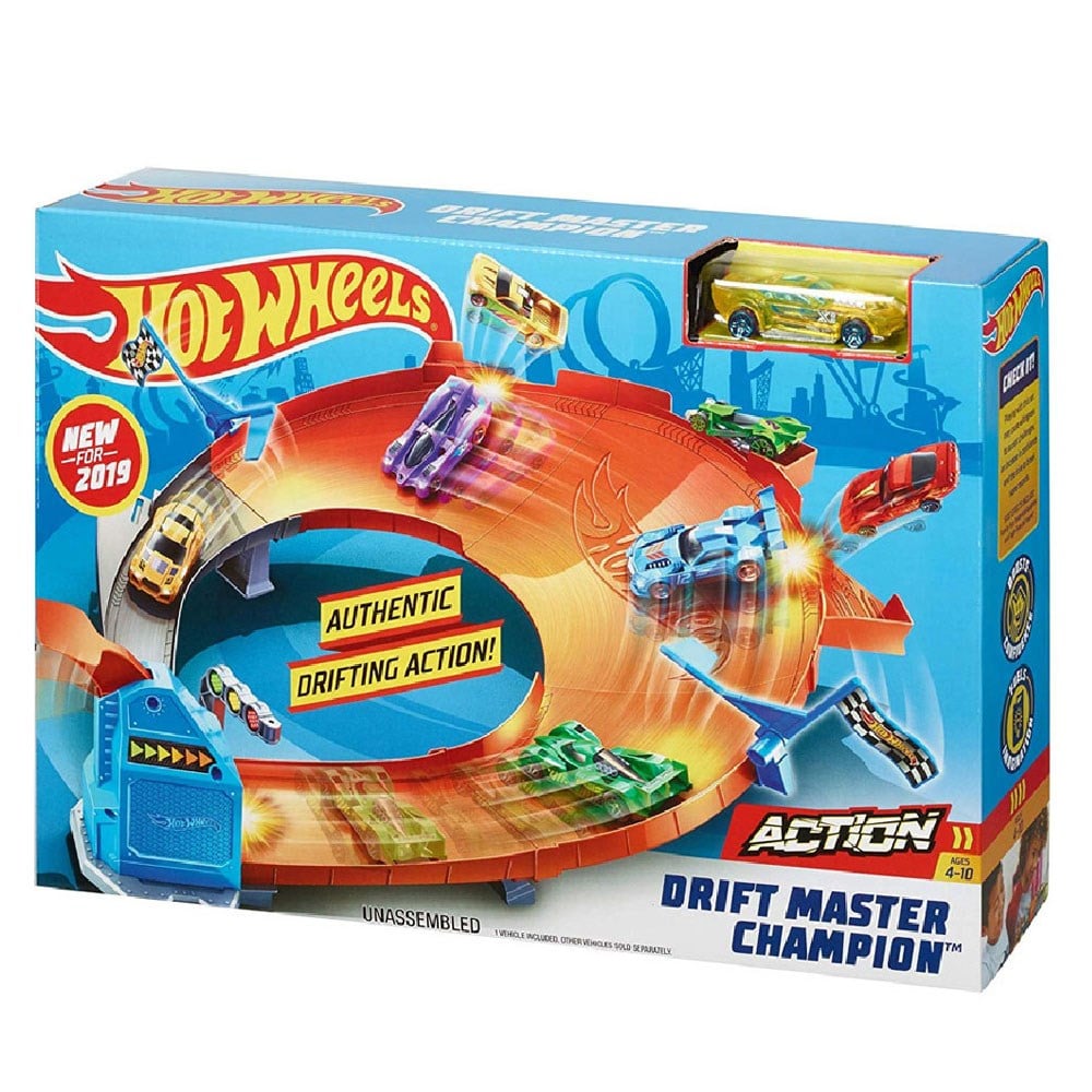 Hot Wheels Oyun Setleri, Hot Wheels, Hot Wheels Şampiyonluk Parkuru Yarış Pisti GBF81 GBF83 - Drift Master Champion