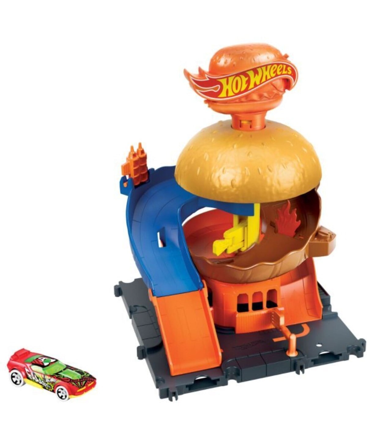 Hot Wheels Oyun Setleri, Hot Wheels, Hot Wheels Şehir Hayatı Serisi HDR24 HDR26 Downtown Burger Drive-Thru