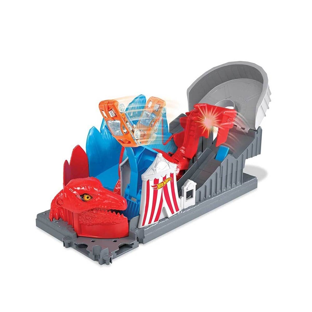 Hot Wheels Oyun Setleri, Hot Wheels, Hot Wheels Şehirde Yaratık Macerası Oyun Seti Serisi FNB05 GBF93 Dino Coaster Attack
