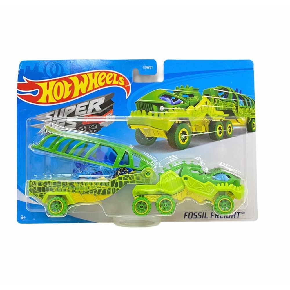 Hot Wheels Oyun Setleri, Hot Wheels, Hot Wheels Taşıyıcı Tırlar BDW51 GKC28 Fossil Freight