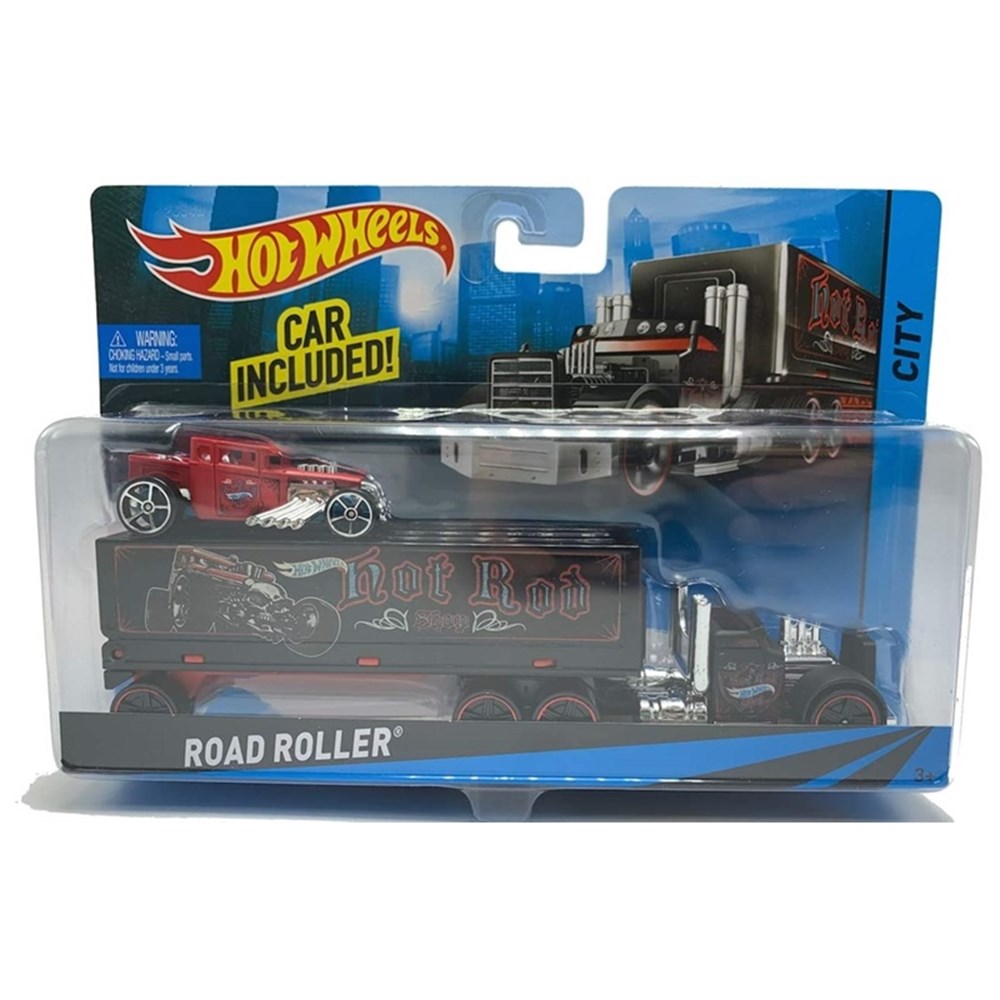 Hot Wheels Oyun Setleri, Hot Wheels, Hot Wheels Taşıyıcı Tırlar BDW51 BDW54 Road Roller