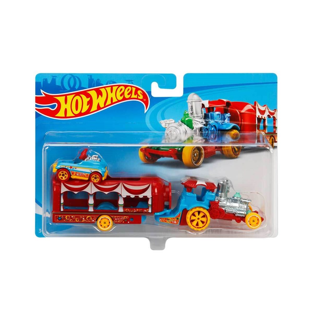 Hot Wheels Oyun Setleri, Hot Wheels, Hot Wheels Taşıyıcı Tırlar BDW51 FKW89 Car-Nival Steamer