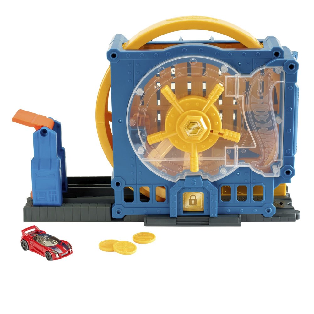 Hot Wheels Oyun Setleri, Hot Wheels, Hot Wheels Tekerlekli Yarış Dünyası Oyun Seti FNB15 GBF96 Bankadan Kaçış Heyecanı