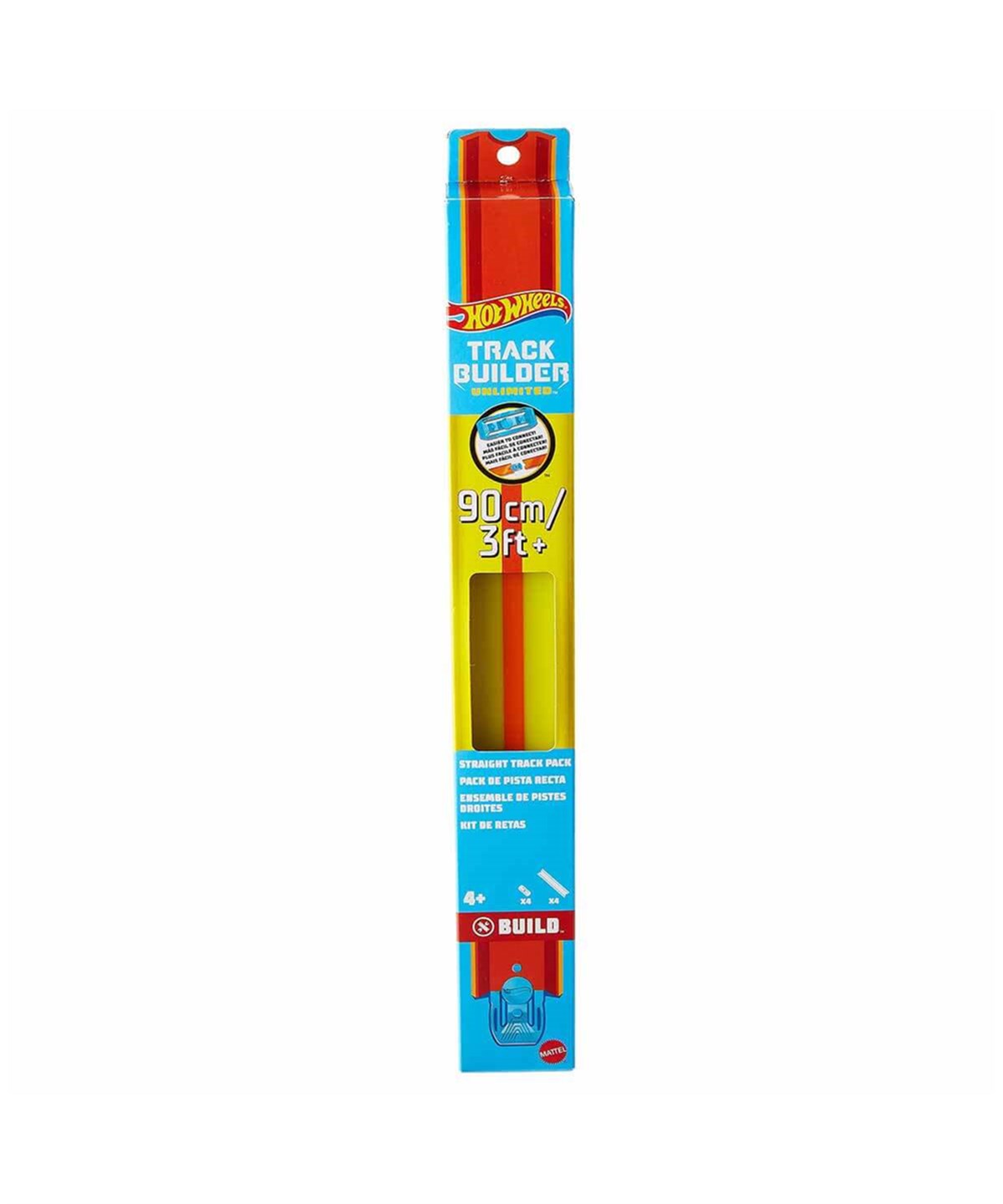 Hot Wheels Oyun Setleri, Hot Wheels, Hot Wheels Track Builder Unlimited Düz Pist Seti HGK07 HGK09 Sarı