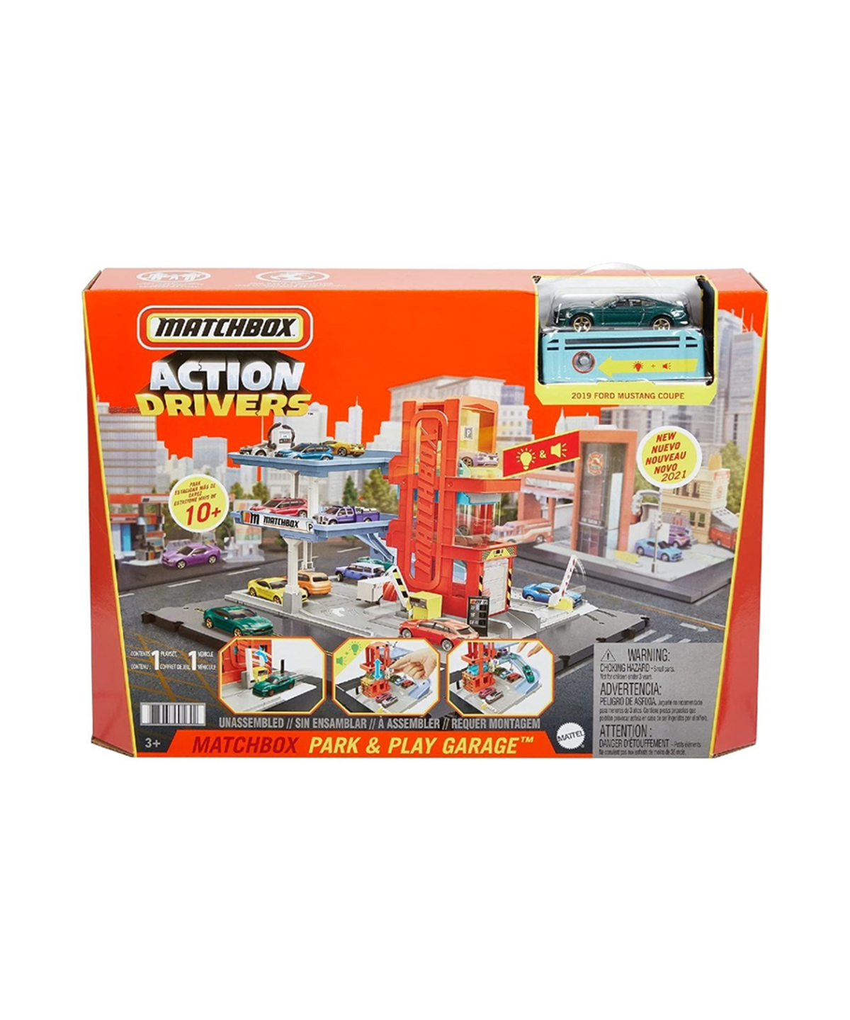 Hot Wheels Oyun Setleri, MATCHBOX, Matchbox Aksiyon Sürücüleri Oyun Seti HBD74 HBL60 Park & Play Garage