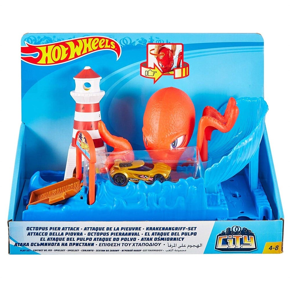 Hot Wheels Şehirde Yaratık Macerası Oyun Seti Serisi FNB05 - FNP61