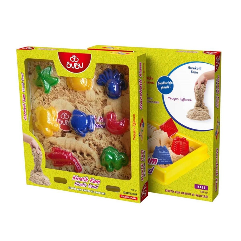 Kinetik Kum, BuBu, BuBu Kinetik Kum Havuzu ve Kalıplar 1000 gr Deniz Hayvanları
