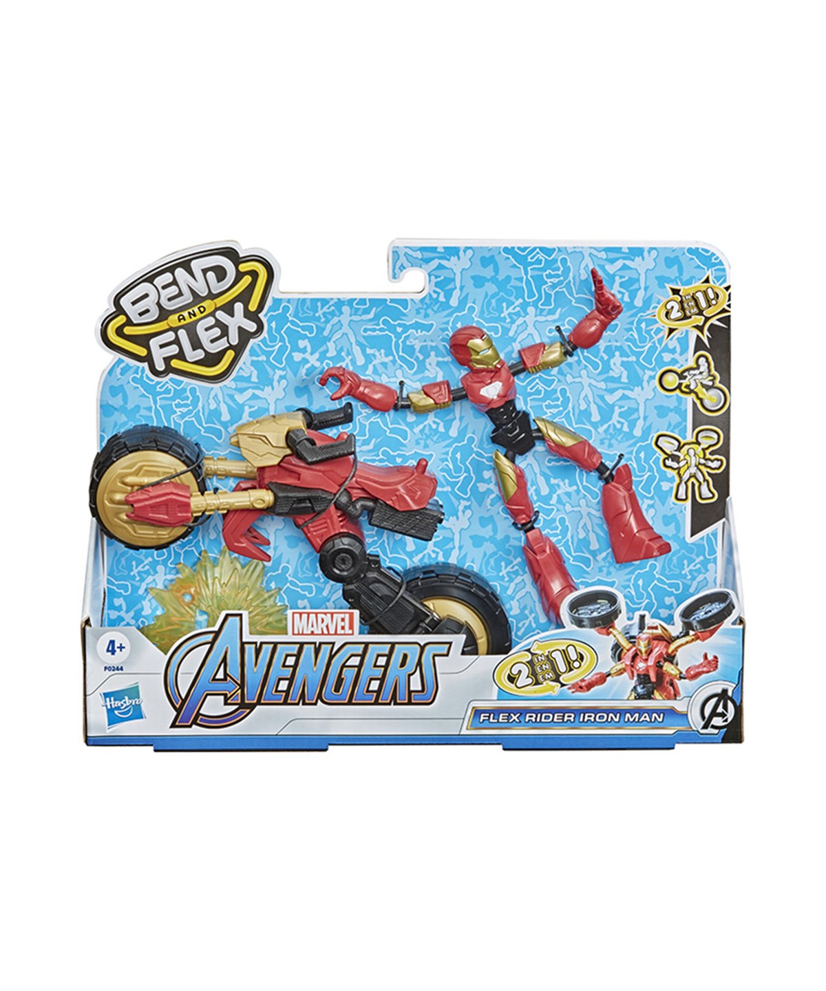 Kolleksiyon Karakterleri, AVENGERS, Avengers Bend-Flex Araç Ve Iron Man F0244