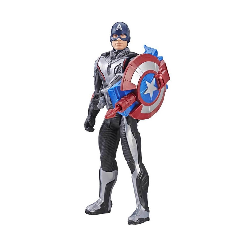 Kolleksiyon Karakterleri, Marvel Avengers, Avengers Endgame Titan Hero Power FX Captain America Figür 30cm E3301