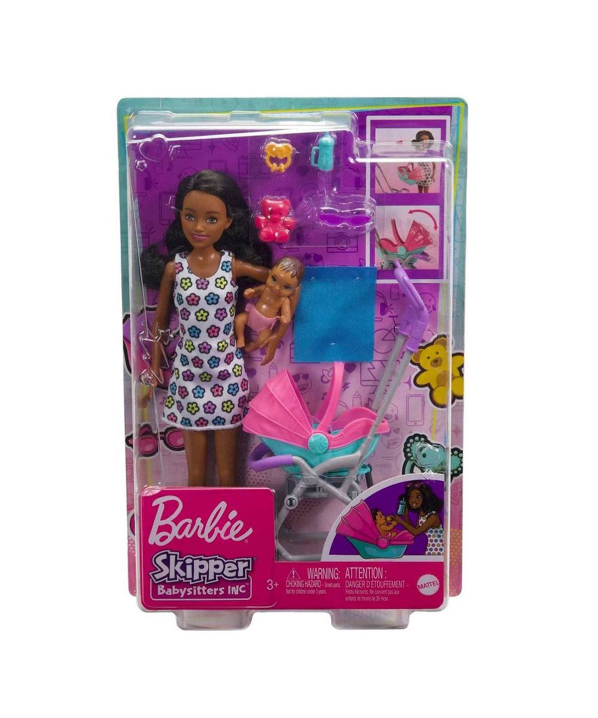 Kolleksiyon Karakterleri, Barbie, Barbie Bebek Bakıcılığı Oyun Seti FHY97 HHB68