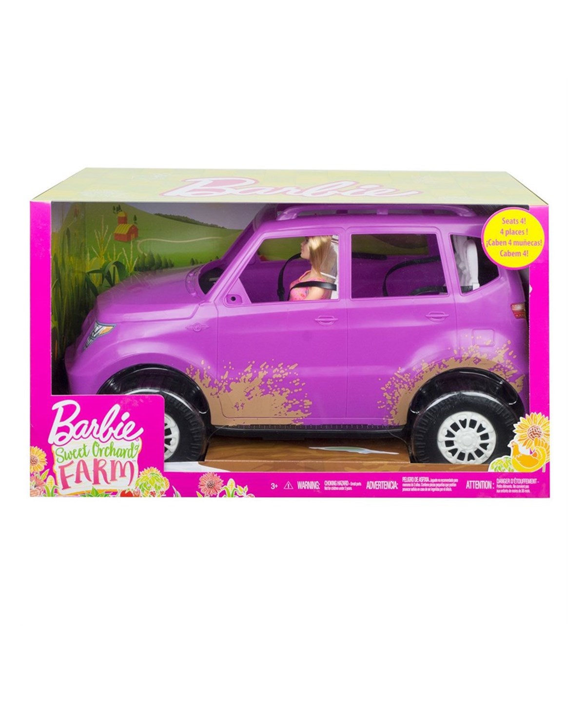 Kolleksiyon Karakterleri, Barbie, Barbie Bebek Ve SUV Aracı GHT18