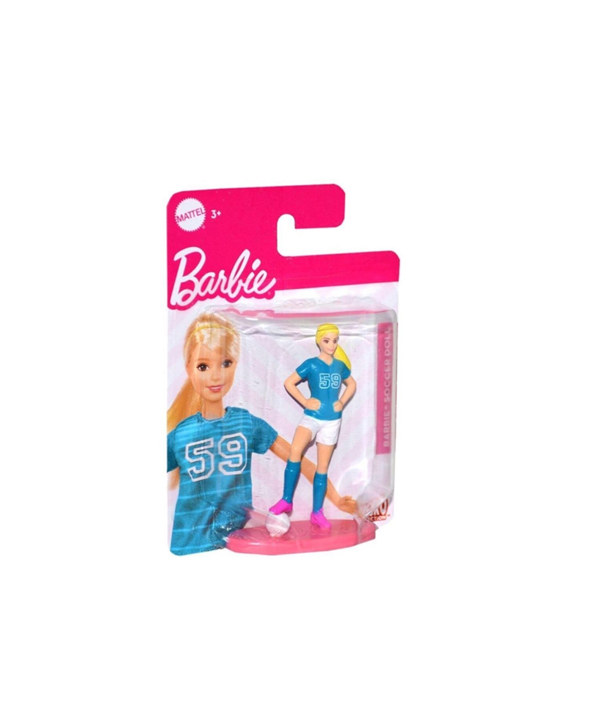 Kolleksiyon Karakterleri, Barbie, Barbie Mini Figürler Soccer Doll HBC14 HCH16 