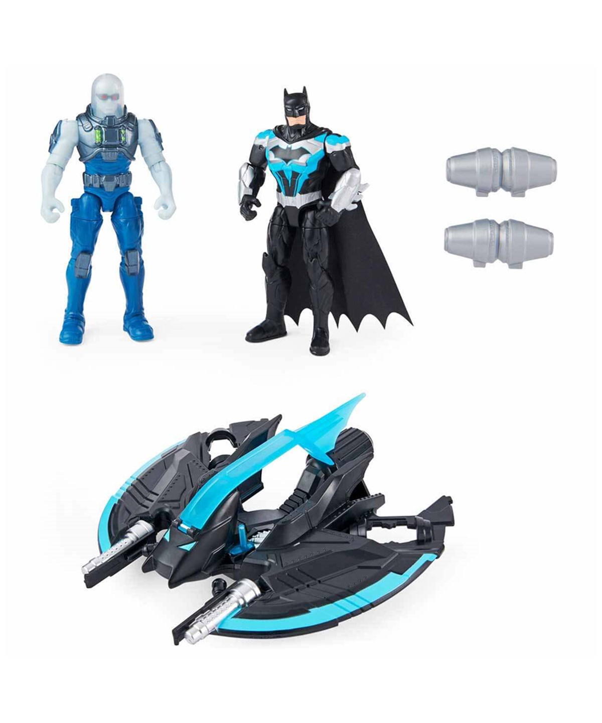 Kolleksiyon Karakterleri, DC Batman, Batman Batwing Araç ve Mr. Freeze-Batman Aksiyon Figürü 10 cm