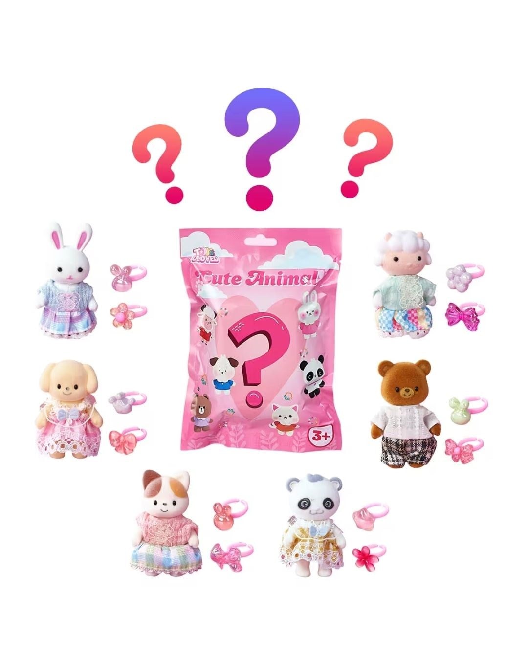 Kolleksiyon Karakterleri, MEGA OYUNCAK, Bay Dreamy Sürpriz Paket Figür Yüzük Seti