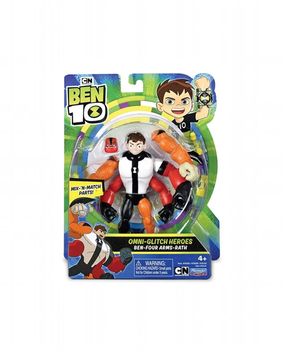 8056379083269, Kolleksiyon Karakterleri, Ben10, Ben 10 Aksiyon Figürleri Omni Glitch Heroes Ben Four Arms Rath