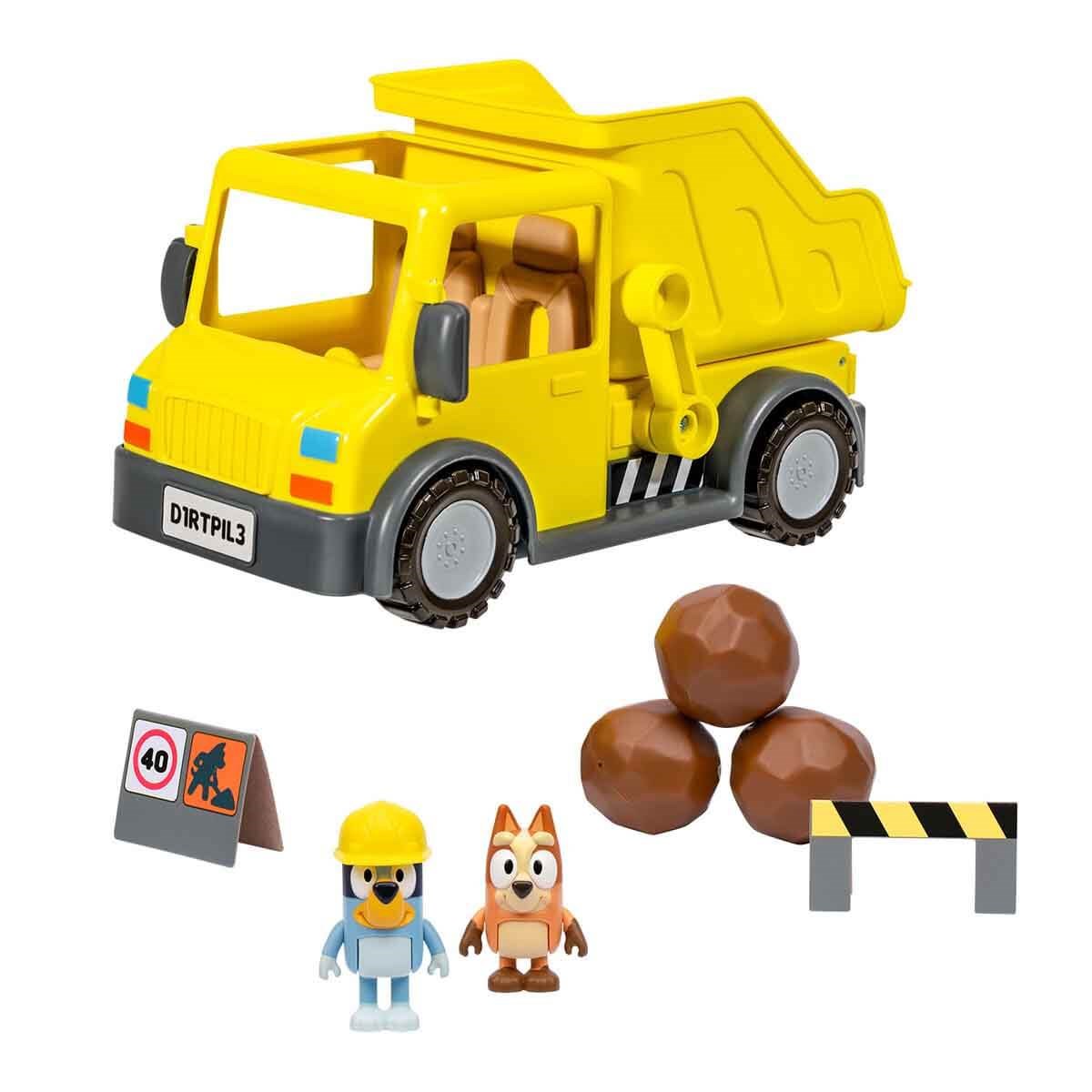 Kolleksiyon Karakterleri, NECOTOYS, Bluey Damperli Kamyon ve Figür Oyun Seti 17673