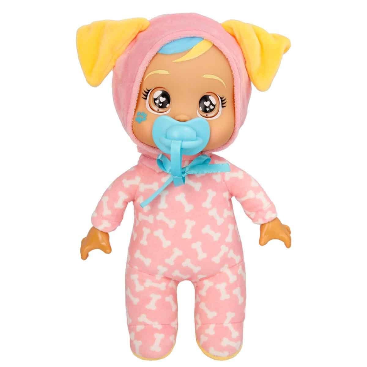 Kolleksiyon Karakterleri, Giochi Preziosi, Cry Babies Ağlayan Yumuş Bebek CYB76000 Açık Pembe Tulumlu Muffy