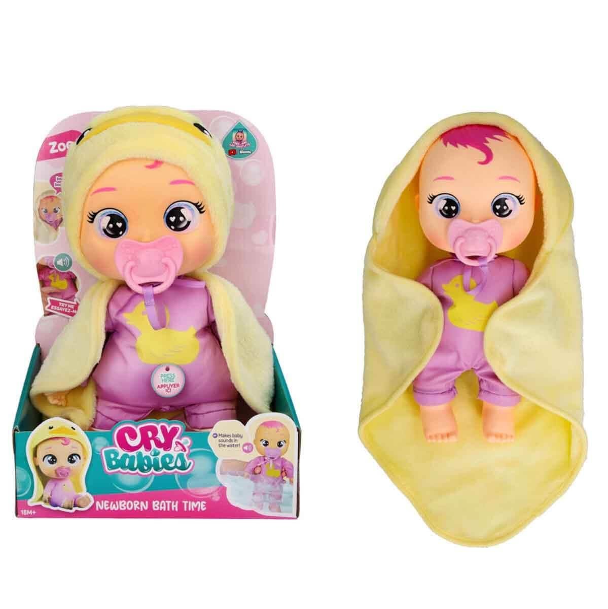 Kolleksiyon Karakterleri, CRY BABIES, Cry Babies Love Banyo Zamanı Zoe Bebek 30 cm CYB67200