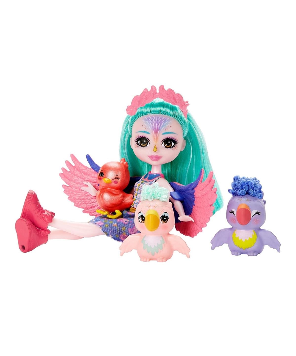 Kolleksiyon Karakterleri, Enchantimals, Enchantimals Aile Serileri Oyun Seti GJX43 HKN15 Filia Finch Family
