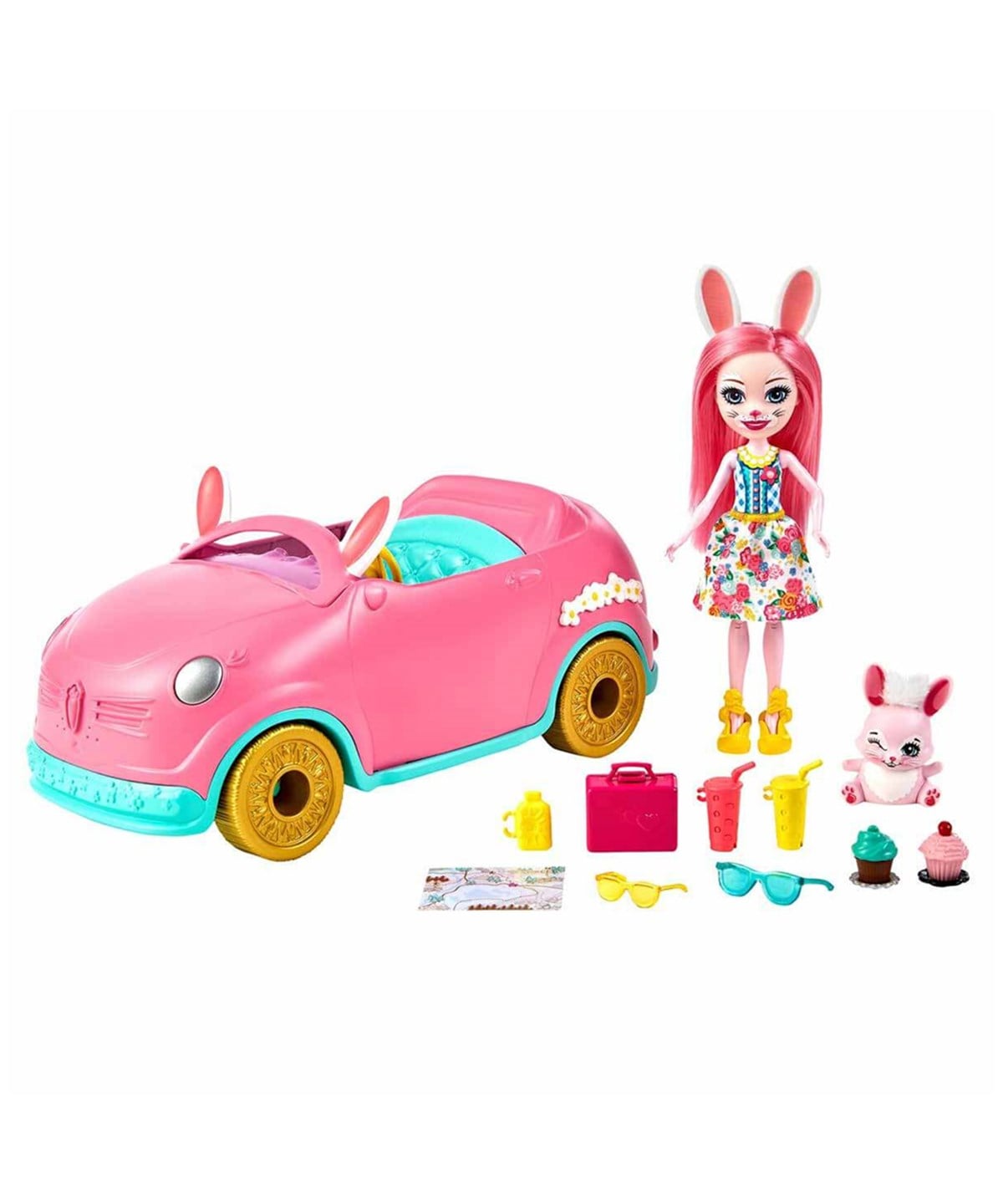 Kolleksiyon Karakterleri, Enchantimals, Enchantimals Tavşancık Araba HCF85