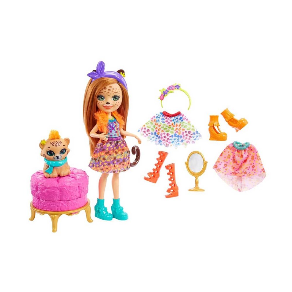 Kolleksiyon Karakterleri, Enchantimals, Enchantimals Bebeği Ve Moda Aksesuarları FRT87 - Cherish Cheetah