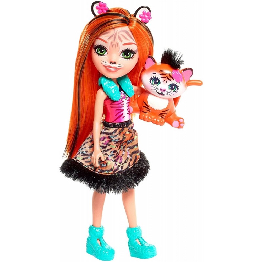 Kolleksiyon Karakterleri, Enchantimals, Enchantimals Karakter Bebekler FNH22 FRH39 Tanzie Tiger