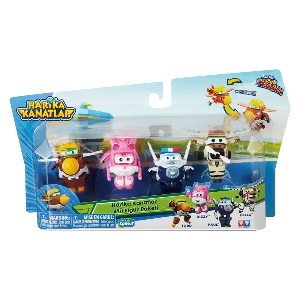 Kolleksiyon Karakterleri, 6911400367218, Harika Kanatlar, Harika Kanatlar 4´lü Mini Figür Seti ( Todd, Dizzy, Paul, Bello )
