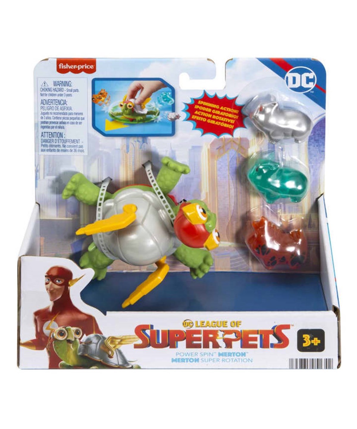 Kolleksiyon Karakterleri, Fisher Price, Imaginext DC League of Super Pets Aksiyon Figürleri HGL08 HGL10 Merton