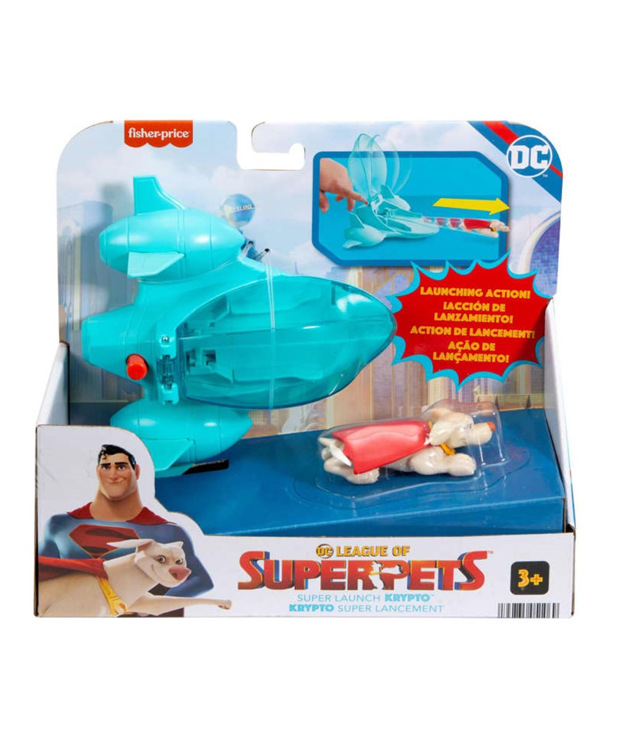 Kolleksiyon Karakterleri, Fisher Price, Imaginext DC League of Super Pets Süper Araçlar HGL17 HGL18 Krypto