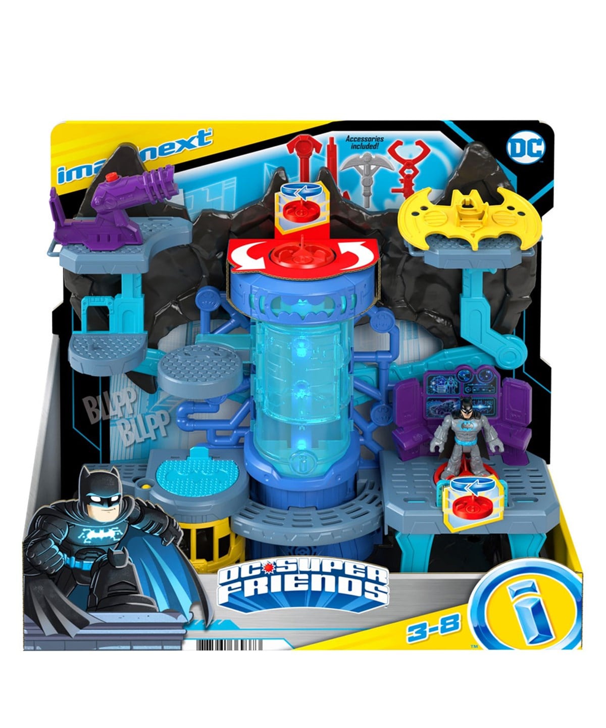 Kolleksiyon Karakterleri, DC Comics, Imaginext DC Super Friends Bat-Tech Batcave Oyun Seti GYV24