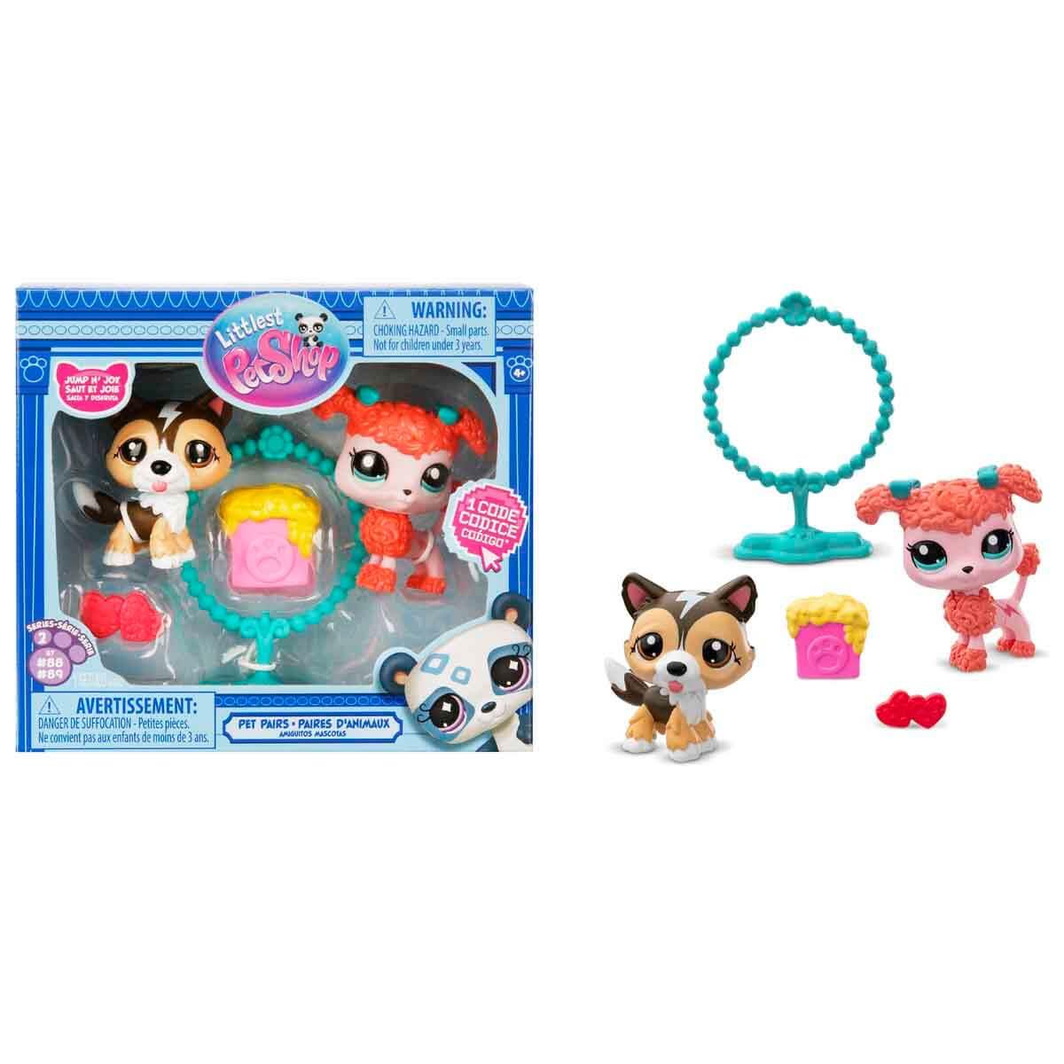 Kolleksiyon Karakterleri, Sunman, Littlest Pet Shop Minişler 2'li Figür Seti S2 S00000620 88&89 Shetland Çoban Köpeği Ve Poodle Köpek