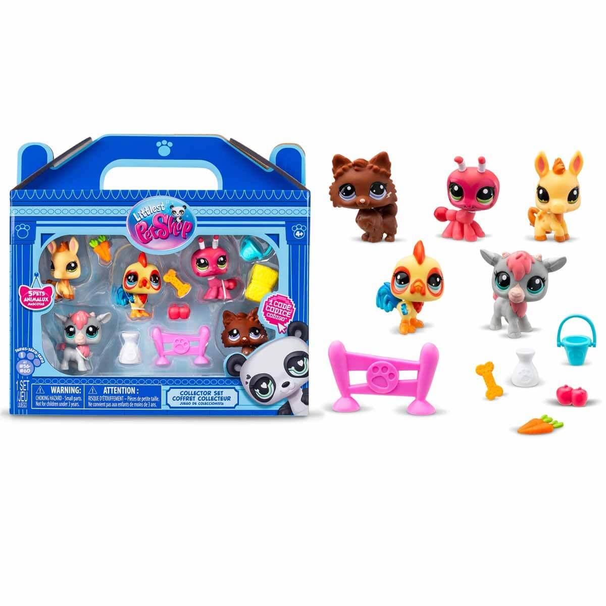 Kolleksiyon Karakterleri, Sunman, Littlest Pet Shop Minişler 5'li Figür Seti S1 S01005103 Minişler Çiftlikte