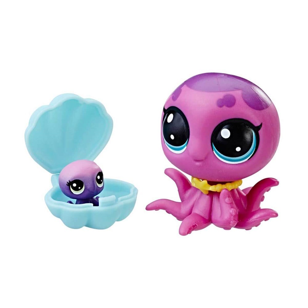 Kolleksiyon Karakterleri, Miniş - Pets Shop, Littlest Pet Shop Miniş ve Yavrusu B9358 C1171 Vera ve Vanya Octoppy