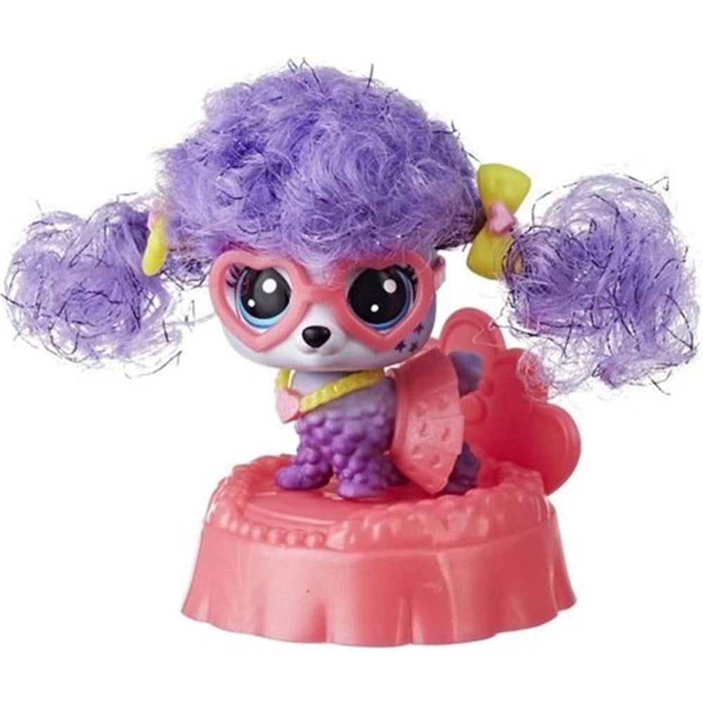 Kolleksiyon Karakterleri, Miniş - Pets Shop, Littlest Pet Shop Süslü Özel Miniş Bebe La Poodle E2161 E2426