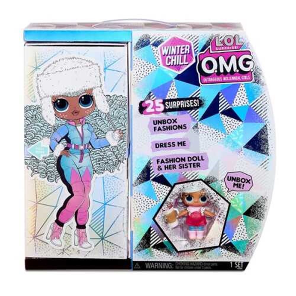 Kolleksiyon Karakterleri, L.O.L. Surprise - LOL Bebek, LOL OMG Kar Tatili S2 Çok Gizli Bebek Icy Gurl 570240