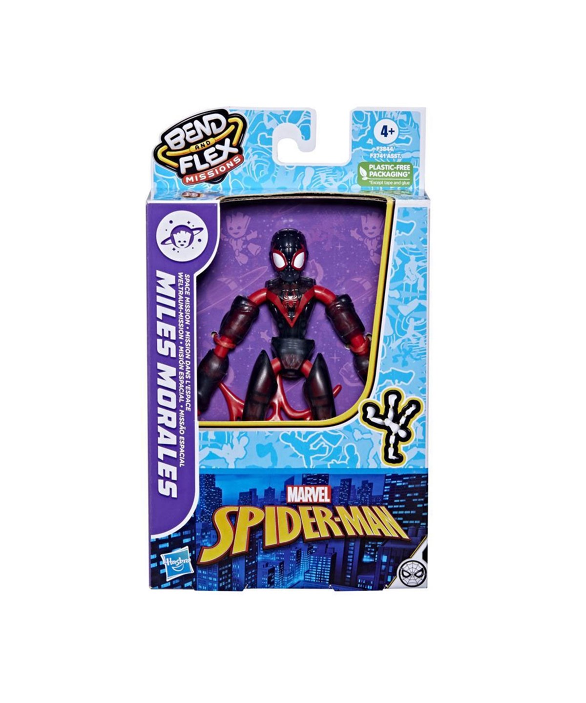 Kolleksiyon Karakterleri, AVENGERS, Marvel Spider Man Bend Flex Missions Miles Morales F3741 F3844