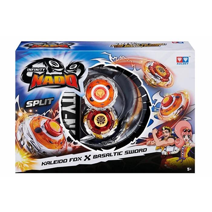 Kolleksiyon Karakterleri, MEGA OYUNCAK, Mega Beyblade Infinity Nado Split Metal 2´li Set Kaleido Fox & Basaltic Sword