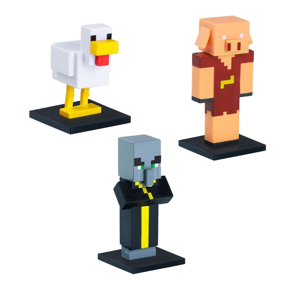 Kolleksiyon Karakterleri, NECOTOYS, Minecraft 3D Toppeez 3'lü Figür Seti 18247 Model 7